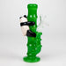6.5" glass mini bong with a panda hanging on bamboo [XY-J17] Glass Rig JJ Distribution