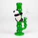 6.5" glass mini bong with a panda hanging on bamboo [XY-J17] Glass Rig JJ Distribution