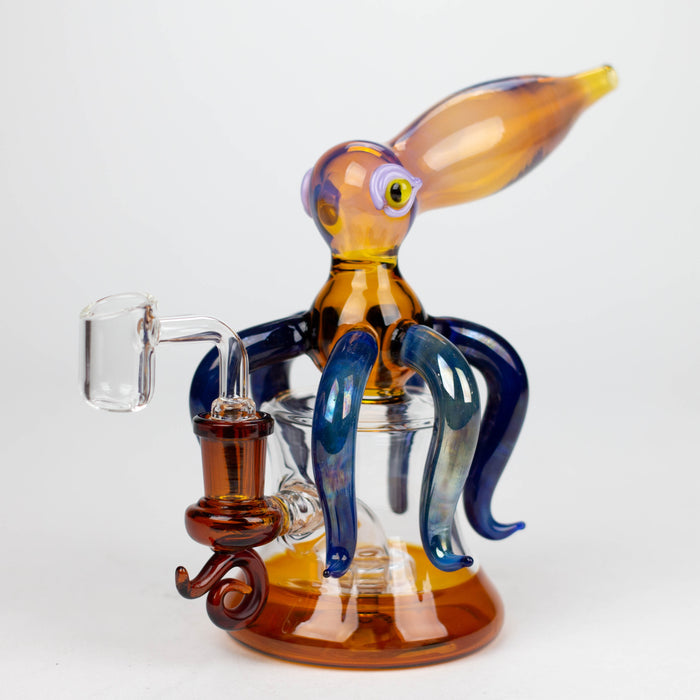 6.5" Squid Rig with diffuser [ABC-76] Glass Rig JJ Distribution