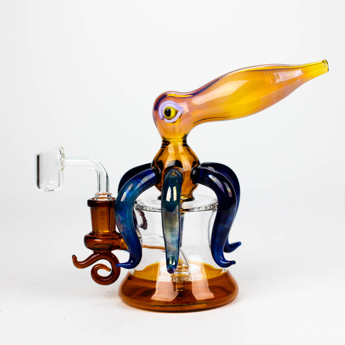 6.5" Squid Rig with diffuser [ABC-76] Glass Rig JJ Distribution
