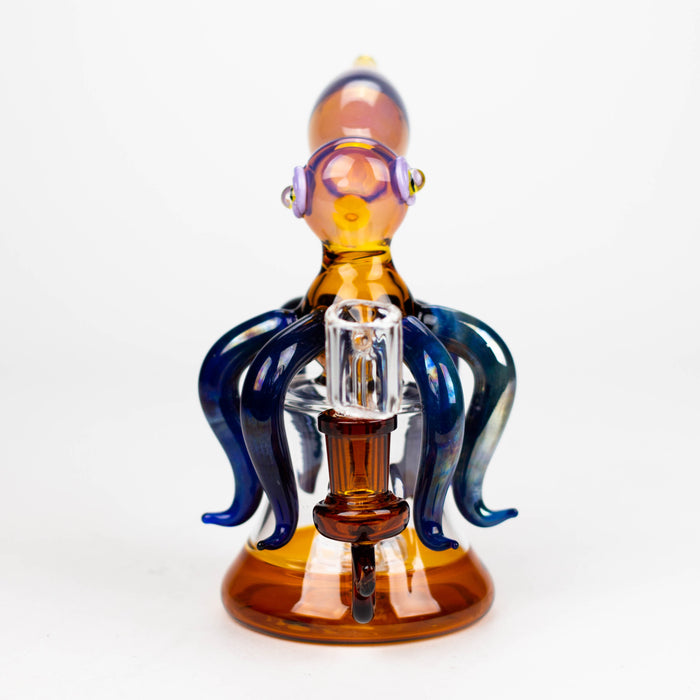 6.5" Squid Rig with diffuser [ABC-76] Glass Rig JJ Distribution