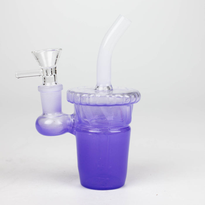 5.5" Cup water bong with Straw [XY-13x] Glass Bong JJ Distribution