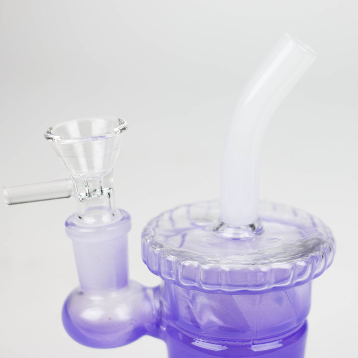 5.5" Cup water bong with Straw [XY-13x] Glass Bong JJ Distribution