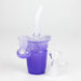 5.5" Cup water bong with Straw [XY-13x] Glass Bong JJ Distribution