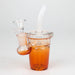 5.5" Cup water bong with Straw [XY-13x] Glass Bong JJ Distribution Amber