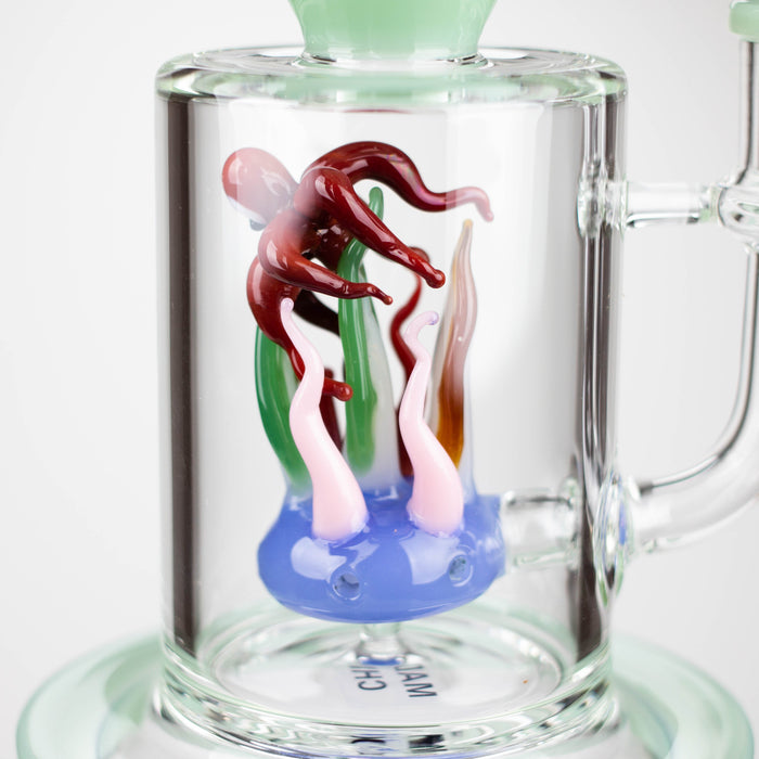9" Octopus Rig with diffuser [XY-178] Glass Rig JJ Distribution