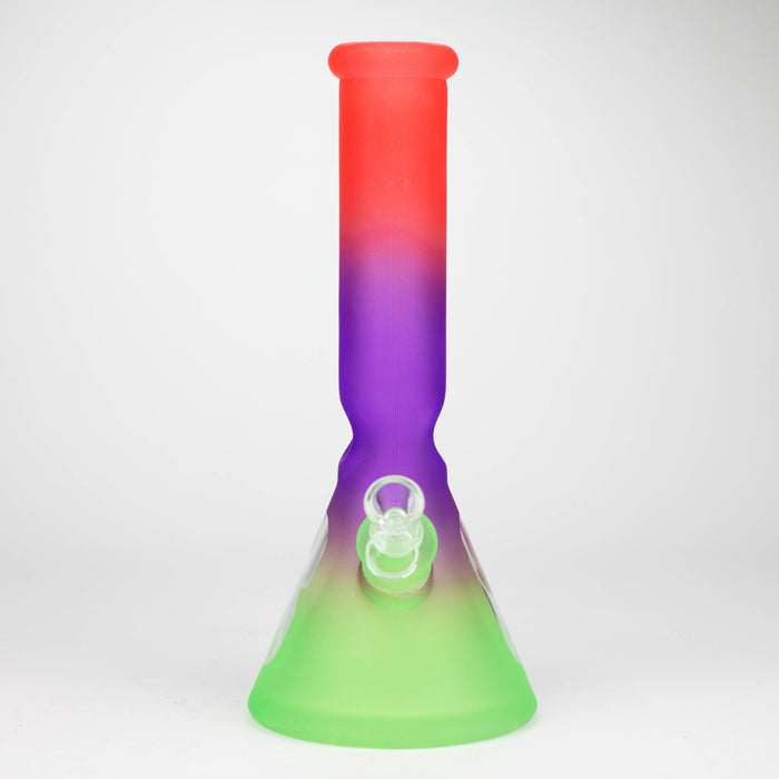 12.5" Soft glass 7mm beaker water bong [M12004] Glass Bong JJ Distribution