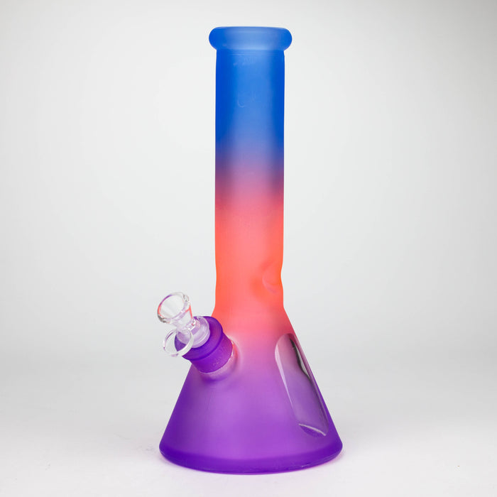 12.5" Soft glass 7mm beaker water bong [M12004] Glass Bong JJ Distribution Blue