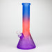 12.5" Soft glass 7mm beaker water bong [M12004] Glass Bong JJ Distribution Blue