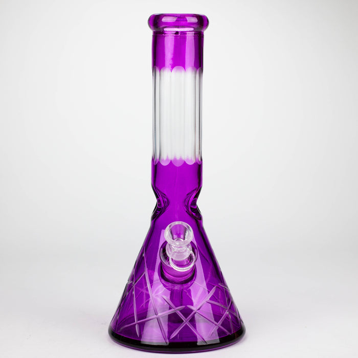 12.5" Soft glass 7mm beaker water bong [M12007A] Glass Bong JJ Distribution
