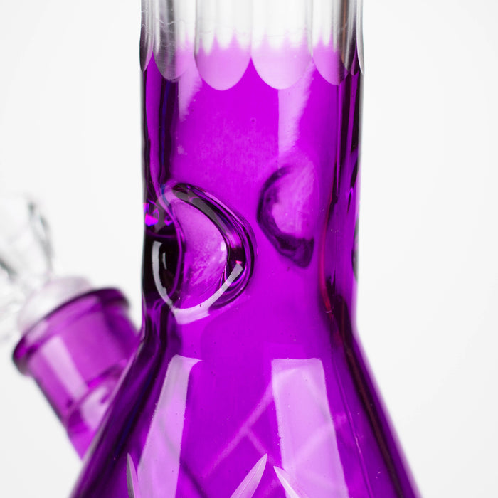 12.5" Soft glass 7mm beaker water bong [M12007A] Glass Bong JJ Distribution