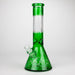 12.5" Soft glass 7mm beaker water bong [M12007A] Glass Bong JJ Distribution Green