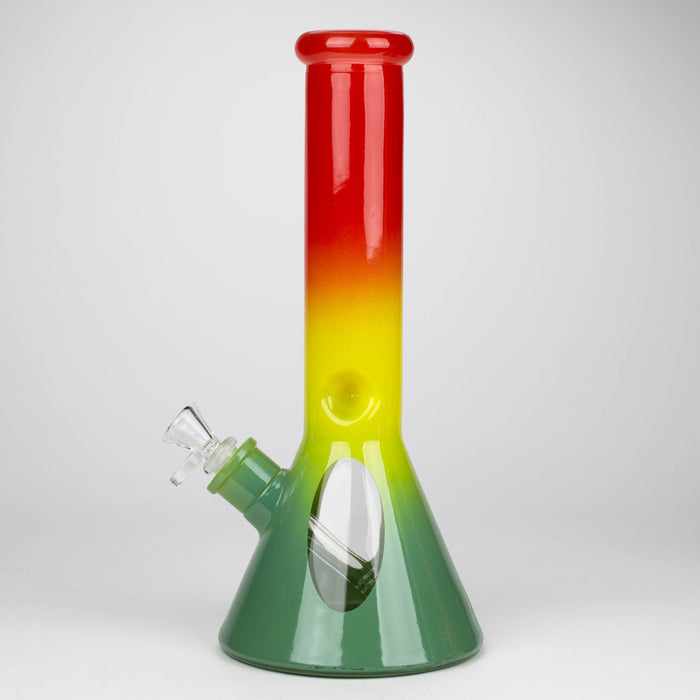 12.5" Soft glass 7mm beaker water bong [M12005]