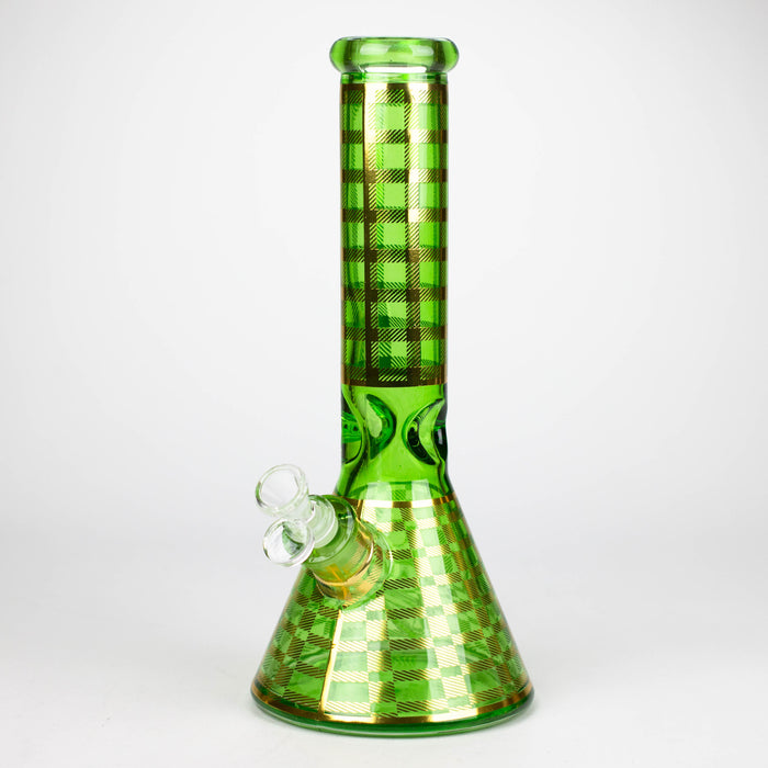 12.5" Soft glass 7mm beaker water bong [M12009A]