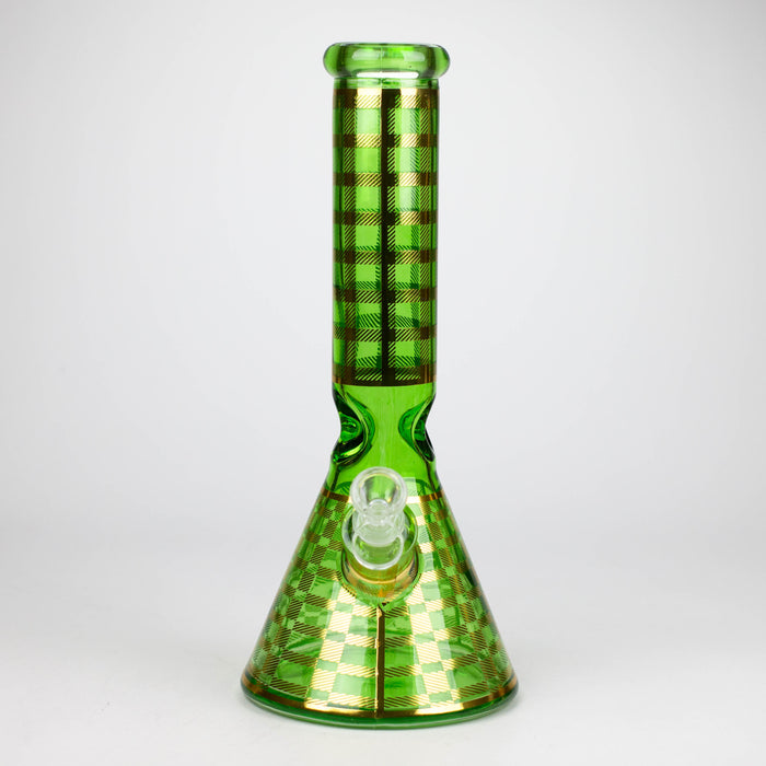 12.5" Soft glass 7mm beaker water bong [M12009A]