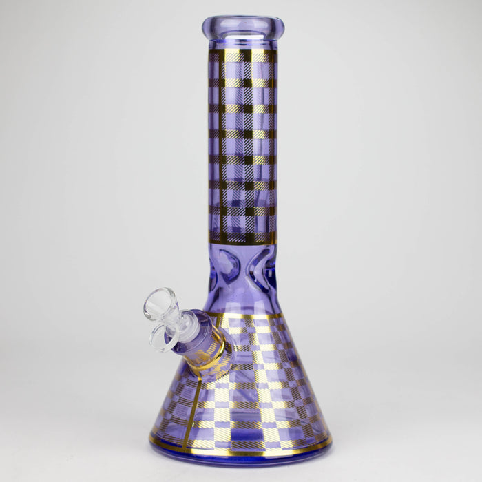 12.5" Soft glass 7mm beaker water bong [M12009A]