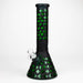 12.5" Soft glass 7mm beaker water bong [M12008] Glass Bong JJ Distribution Green