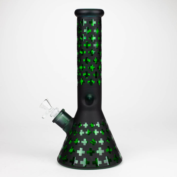 12.5" Soft glass 7mm beaker water bong [M12008] Glass Bong JJ Distribution
