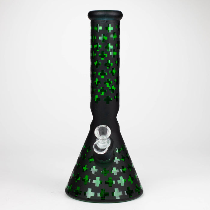12.5" Soft glass 7mm beaker water bong [M12008] Glass Bong JJ Distribution