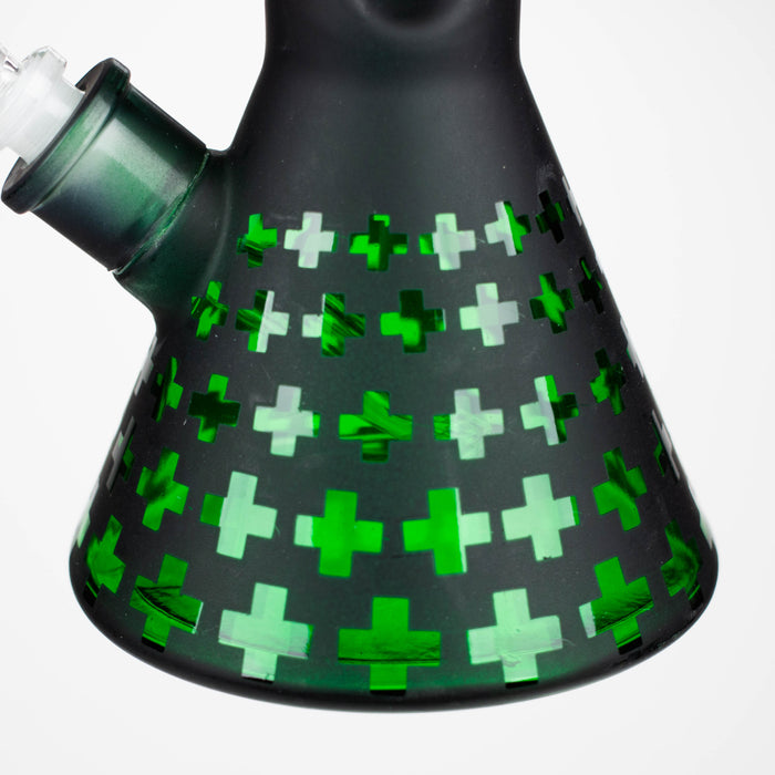 12.5" Soft glass 7mm beaker water bong [M12008] Glass Bong JJ Distribution