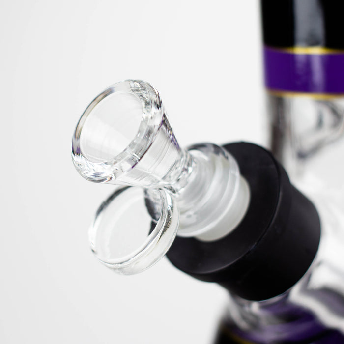 8" Soft glass 7mm beaker water bong [M08006A] Glass Bong JJ Distribution