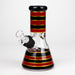 8" Soft glass 7mm beaker water bong [M08006A] Glass Bong JJ Distribution Red