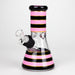 8" Soft glass 7mm beaker water bong [M08006A] Glass Bong JJ Distribution Pink
