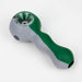 4" Silicone hand pipe Silicone Pipe ONE Green-Black-Gray