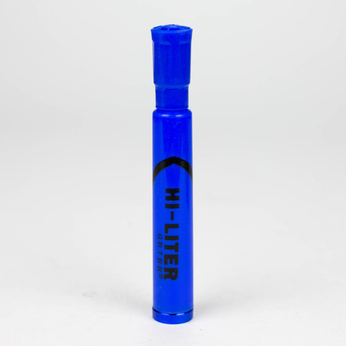 5.2" Discreet Hi Liter Marker Shape Aluminum Smoking Pipe Pack of 10 [RT-16] Metal Pipe Canadian Distributor