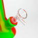 5" Tricolor silicone mini beaker water bong [71-Top09] Resin · Silicone · Plastic Bong Canadian Distributor