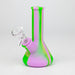 5" Tricolor silicone mini beaker water bong [71-Top09] Resin · Silicone · Plastic Bong Canadian Distributor GR/PR/OR