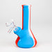 5" Tricolor silicone mini beaker water bong [71-Top09] Resin · Silicone · Plastic Bong Canadian Distributor RD/WH/BL