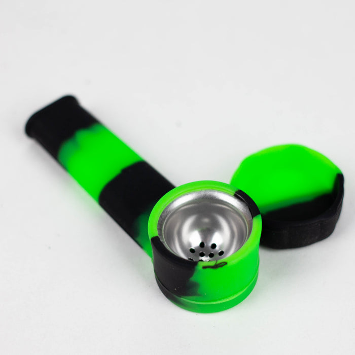 3.5" Silicone Pipe with Cover Jar of 60 [71-top01] Silicone Pipe Canadian Distributor