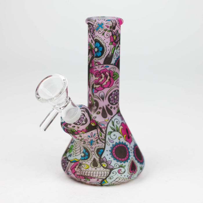 5" Glow in the dark mini silicone beaker water bong [71-Top08] Resin · Silicone · Plastic Bong Canadian Distributor Design B