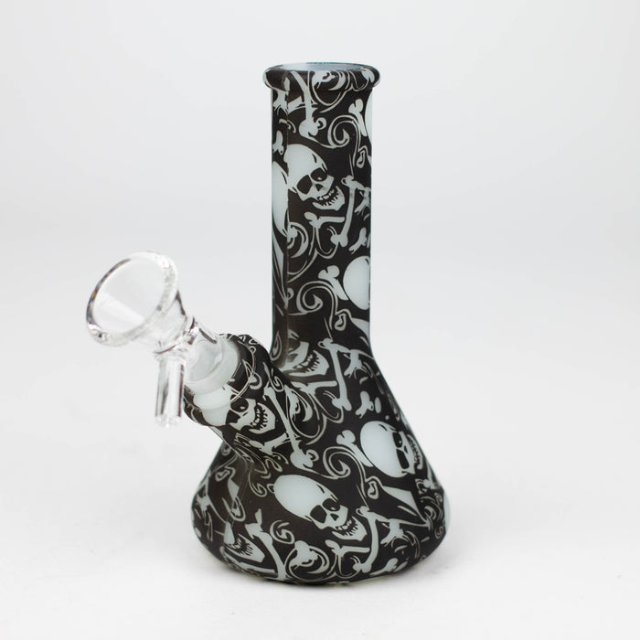 5" Glow in the dark mini silicone beaker water bong [71-Top08] Resin · Silicone · Plastic Bong Canadian Distributor Design D