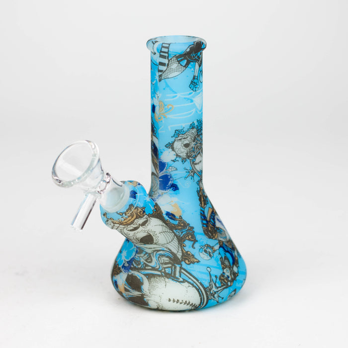 5" Glow in the dark mini silicone beaker water bong [71-Top08] Resin · Silicone · Plastic Bong Canadian Distributor Design E