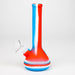 8" Tricolor silicone beaker water bong [71-Top13] Resin · Silicone · Plastic Bong Canadian Distributor