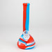 8" Tricolor silicone beaker water bong [71-Top13] Resin · Silicone · Plastic Bong Canadian Distributor