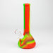 8" Tricolor silicone beaker water bong [71-Top13] Resin · Silicone · Plastic Bong Canadian Distributor GR/RD/YL