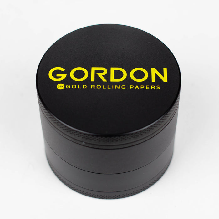 GORDON | 4 Lay Aluminum Alloy Herb Grinder Box of 6 [CNM63-4-Gordon] Display Pack Canadian Distributor