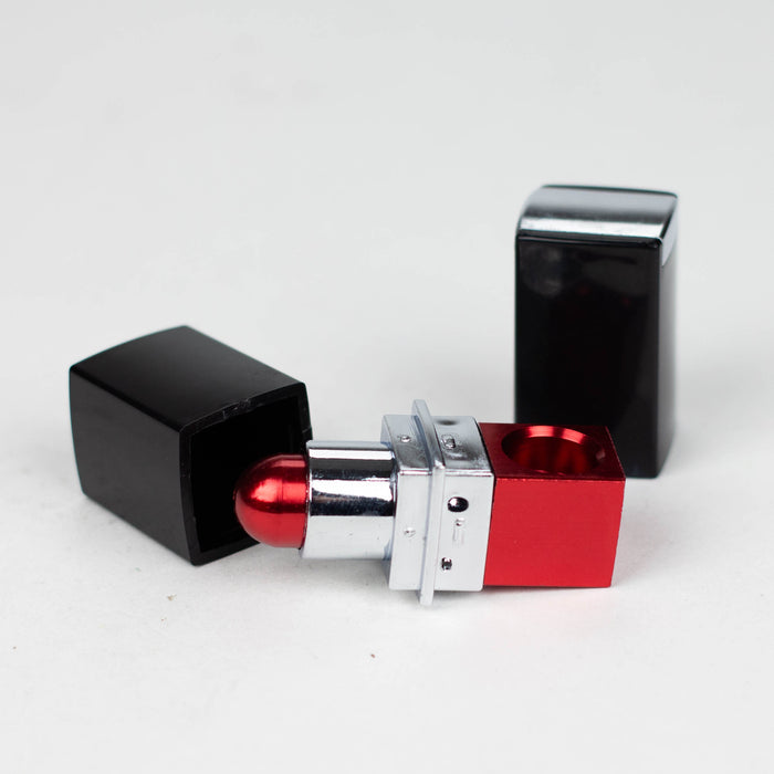 3" Discreet Fashionable Lipstick Aluminum Smoking Pipe [RT-15] Metal Pipe Canadian Distributor