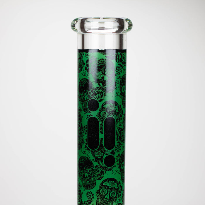 Infyniti | 14" Skull beaker 7 mm glass bong [ GP1736 ] Glass Bong ONE
