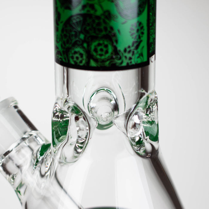 Infyniti | 14" Skull beaker 7 mm glass bong [ GP1736 ] Glass Bong ONE