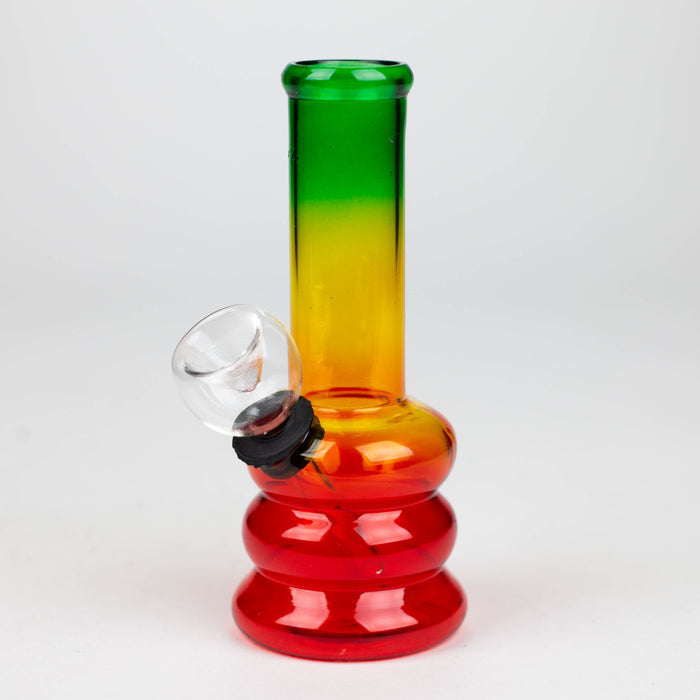 5" Rasta glass water bong [GP1864] Glass Bong ONE GP1864BMP