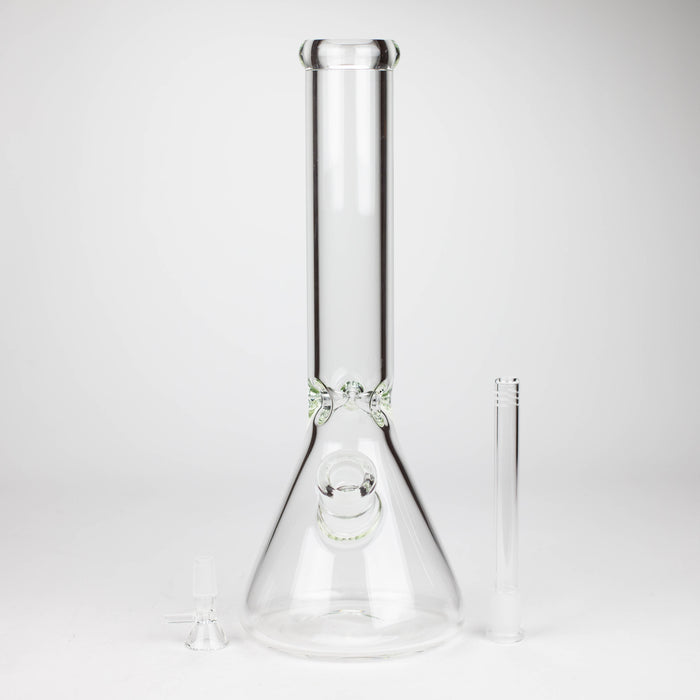 14" Exclusive License 7mm Glass Bong with Stickers [C1559] Glass Bong Canadian Distributor