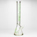 Steam Engine™ | 18 Inch 9mm glass bong with stickers by golden crown Glass Bong Smoke & Vape Distributor Smile Green