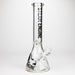Steam Engine™ | 14 Inch 7mm glass bong with stickers by golden crown Glass Bong Smoke & Vape Distributor Black