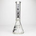 Steam Engine™ | 14 Inch 7mm glass bong with stickers by golden crown Glass Bong Smoke & Vape Distributor