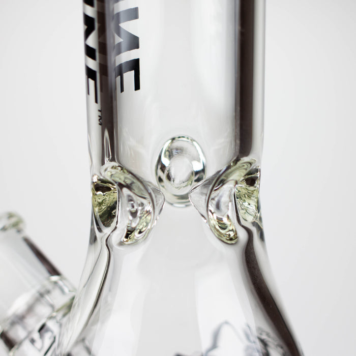 Steam Engine™ | 14 Inch 7mm glass bong with stickers by golden crown Glass Bong Smoke & Vape Distributor