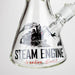 Steam Engine™ | 14 Inch 7mm glass bong with stickers by golden crown Glass Bong Smoke & Vape Distributor